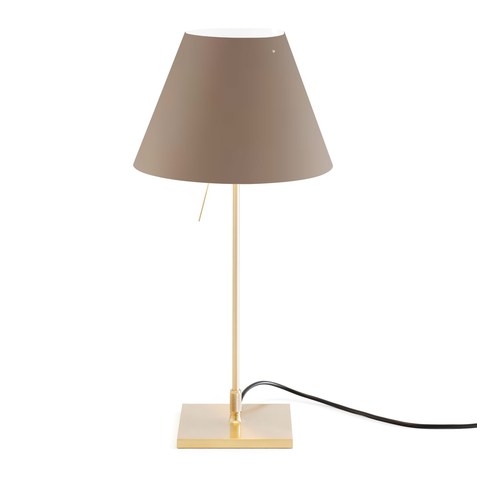 Luceplan Costanzina lampa stołowa mosiądz, brązowa