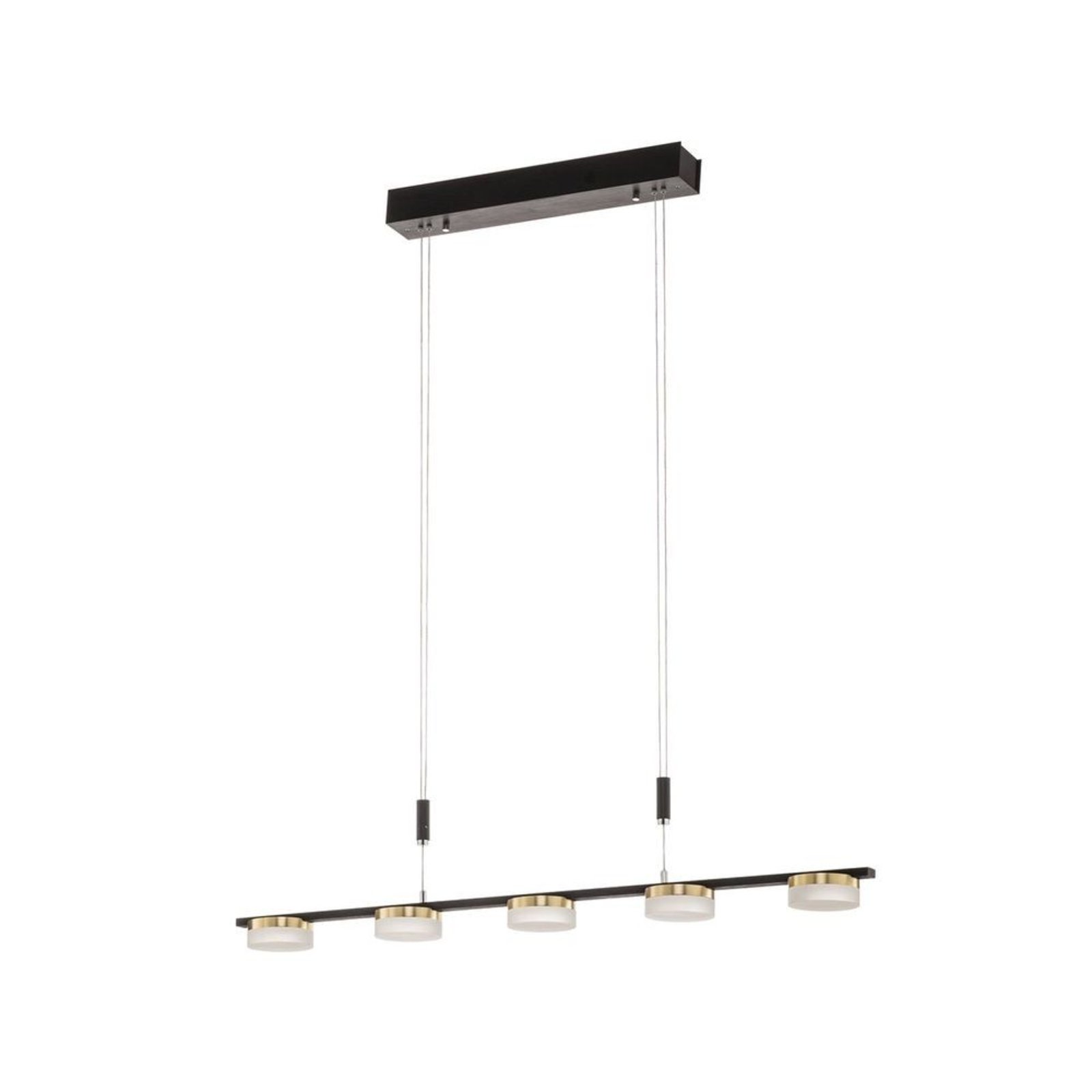 Kyree LED Lustră Pendul Anthracite/Gold - Lucande