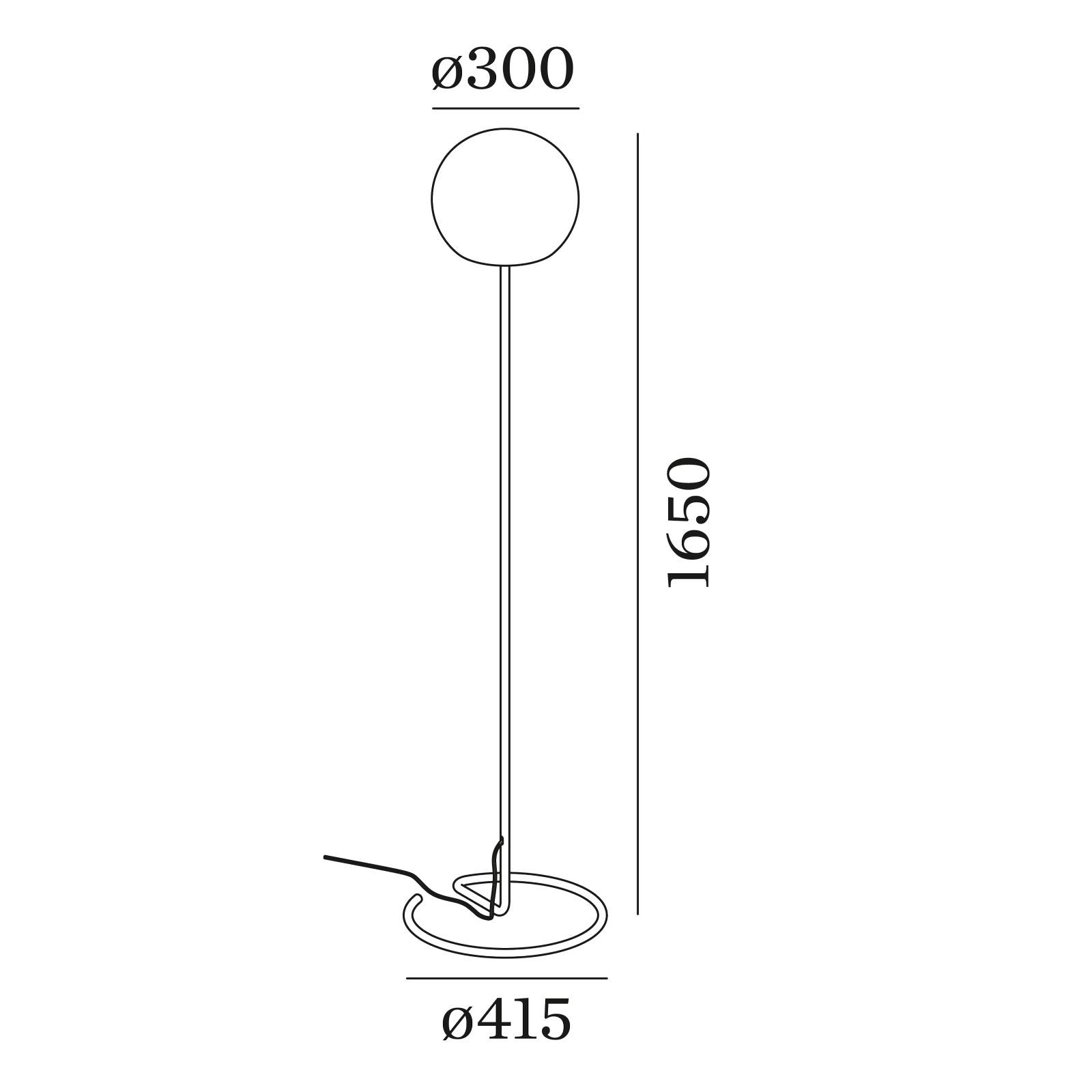 WEVER & DUCRÉ Dro 3.0 lampa podłogowa czarno-biała