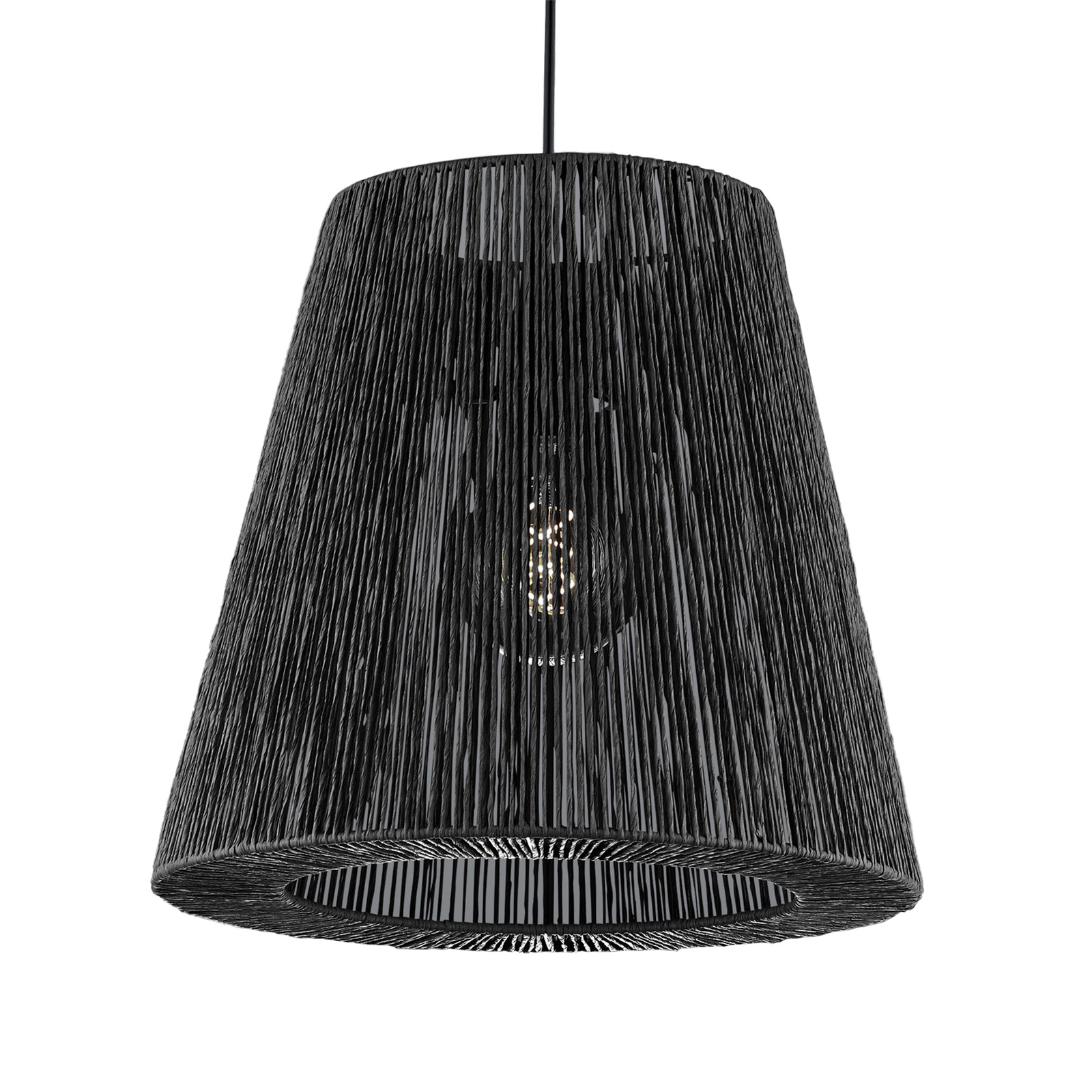 Rope hanging light made of paper, Ø 38 cm