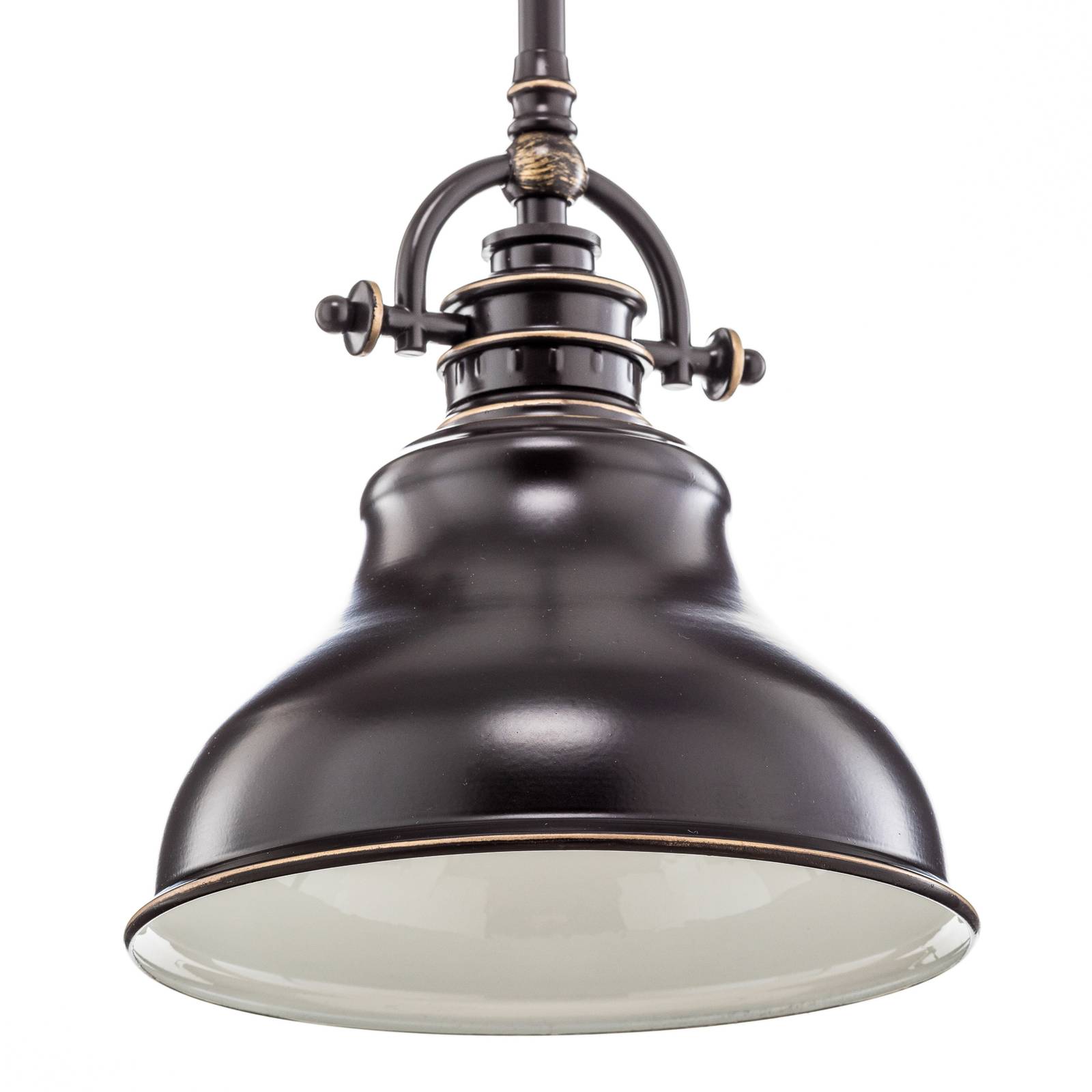 Lampa wisząca Emery industrialna brąz Ø 20,3 cm