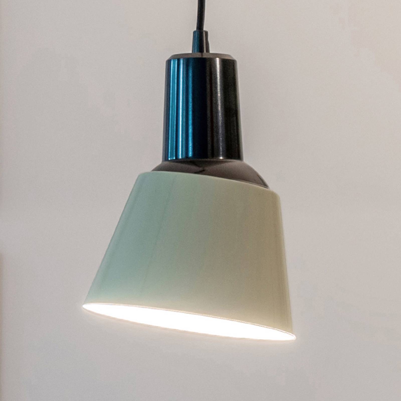 lampa wisząca midgard K831, emaliowana jasnozielona