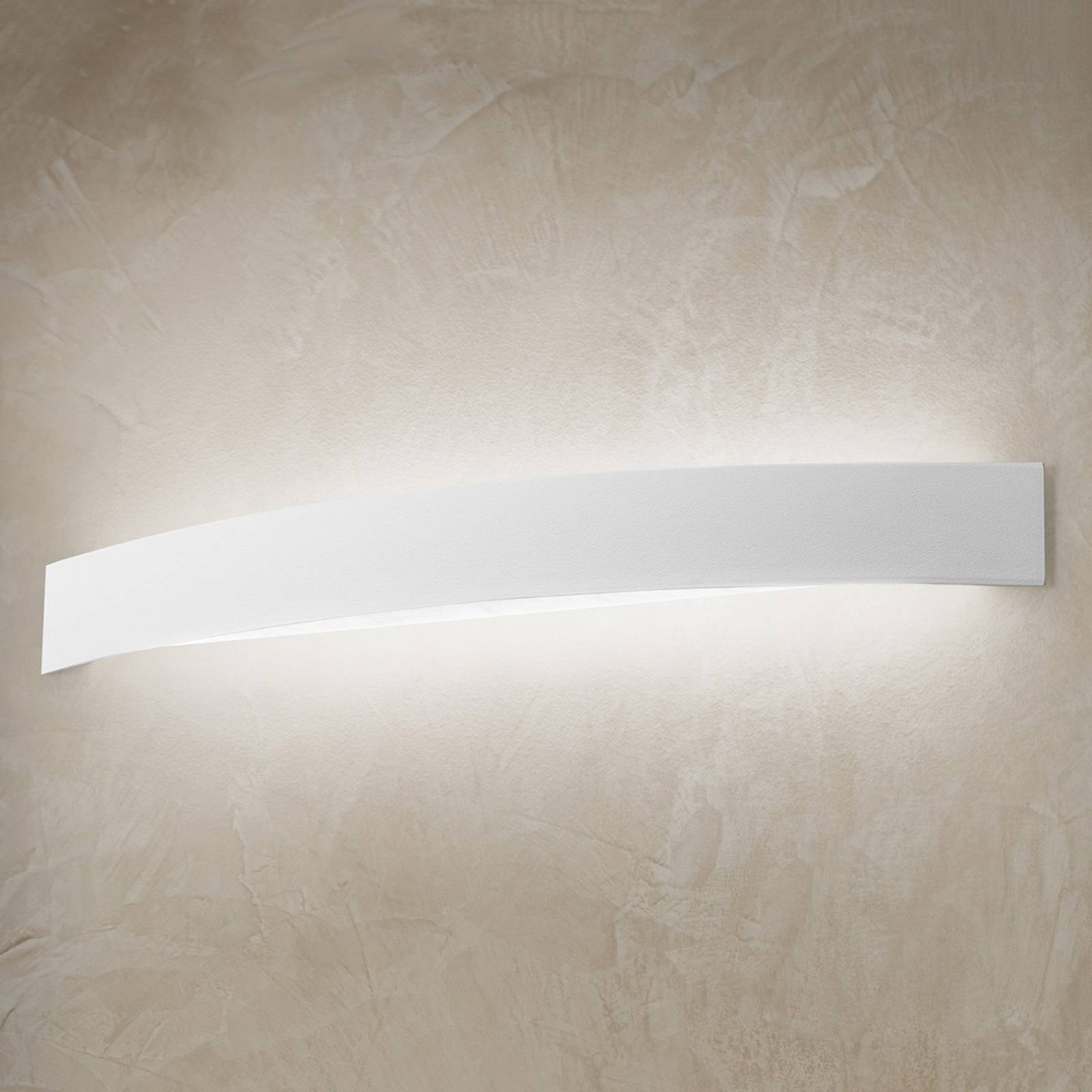 Linea Light Wygięta lampa ścienna LED CARLO w bieli