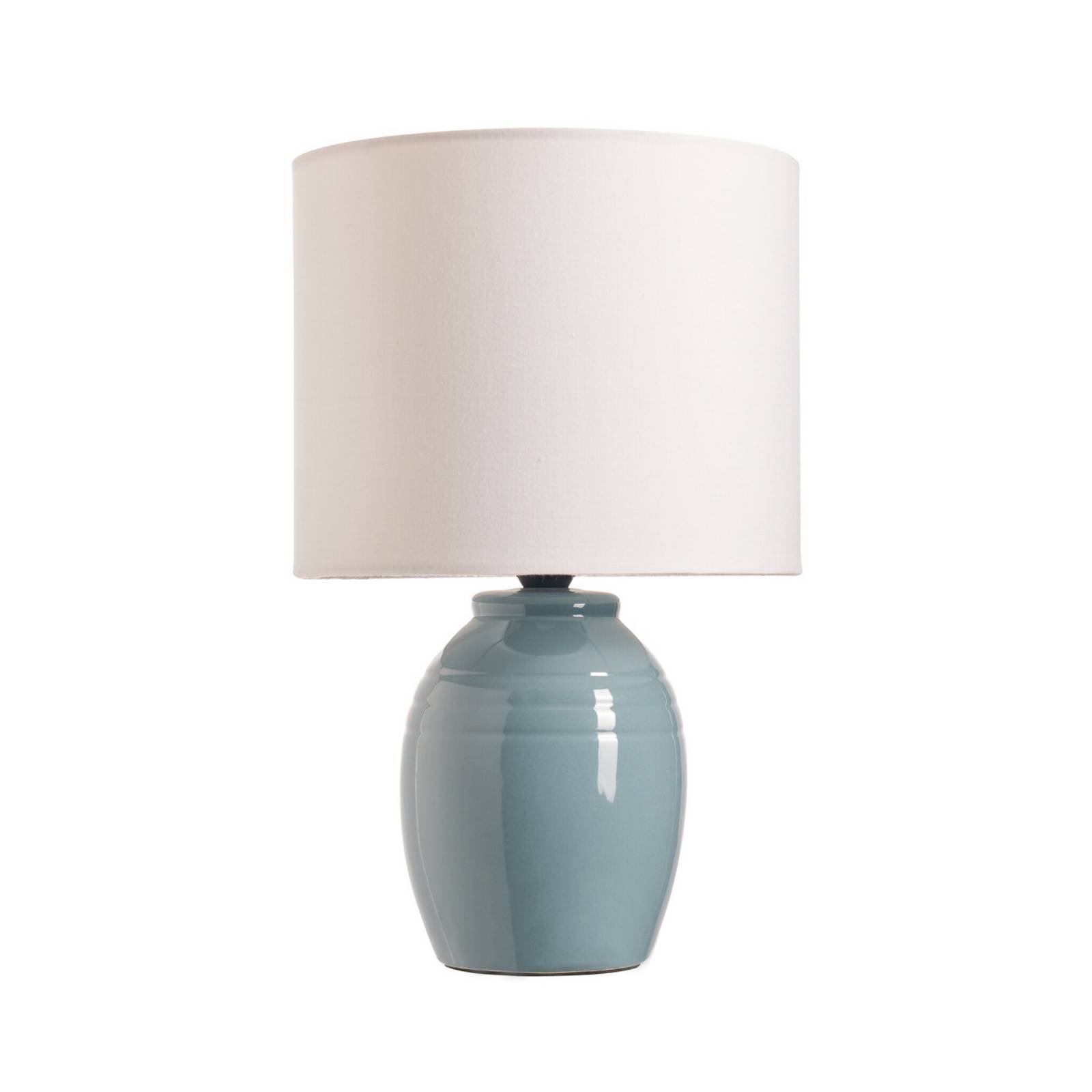 Pauleen Tischlampe SEA RHYTHM, weiß/blau, Höhe 30 cm Keramik