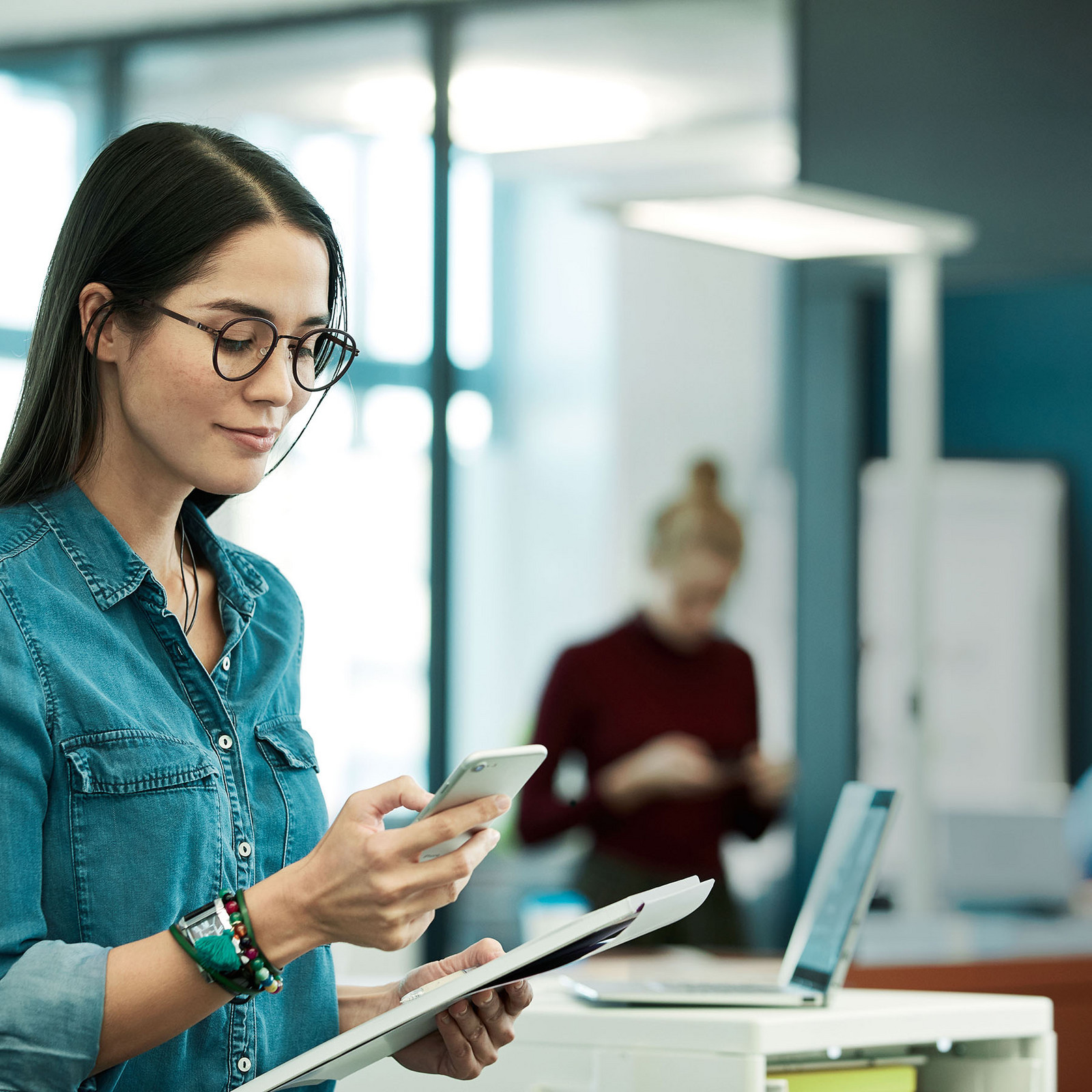 Lampadar LED Yara.double 4.000K BT PIR negru