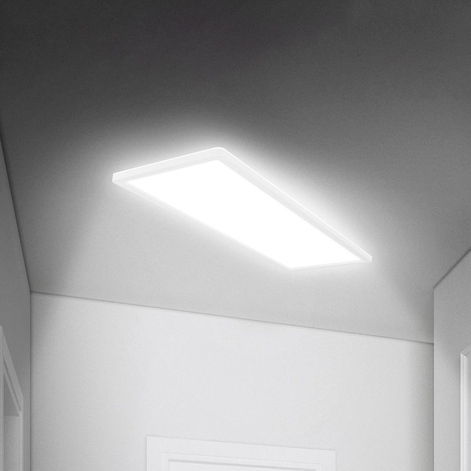 Briloner Panoul Move LED senzor 58 x 20 cm IP44 plastic alb - Hol