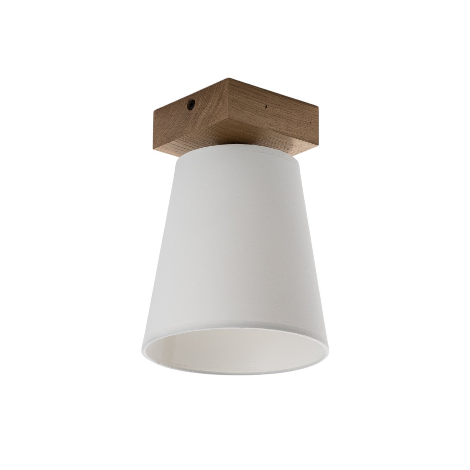 Envostar Risco ceiling lamp 1-bulb fabric shade white