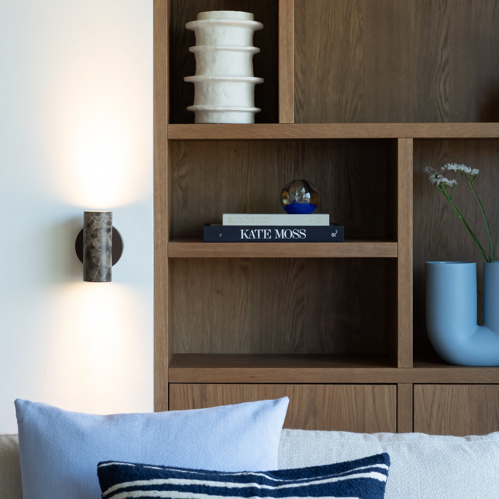 IT'S ABOUT ROMI Wandlampe Tivoli, braun, Marmor, Stecker