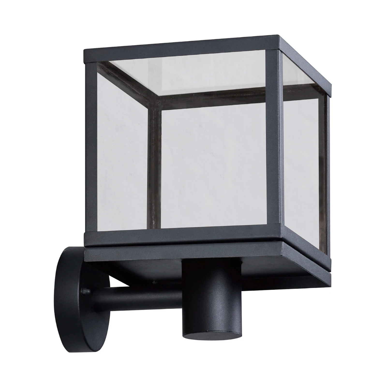 SEGULA utomhusvägglampa Modern, stål, glas, svart, E27