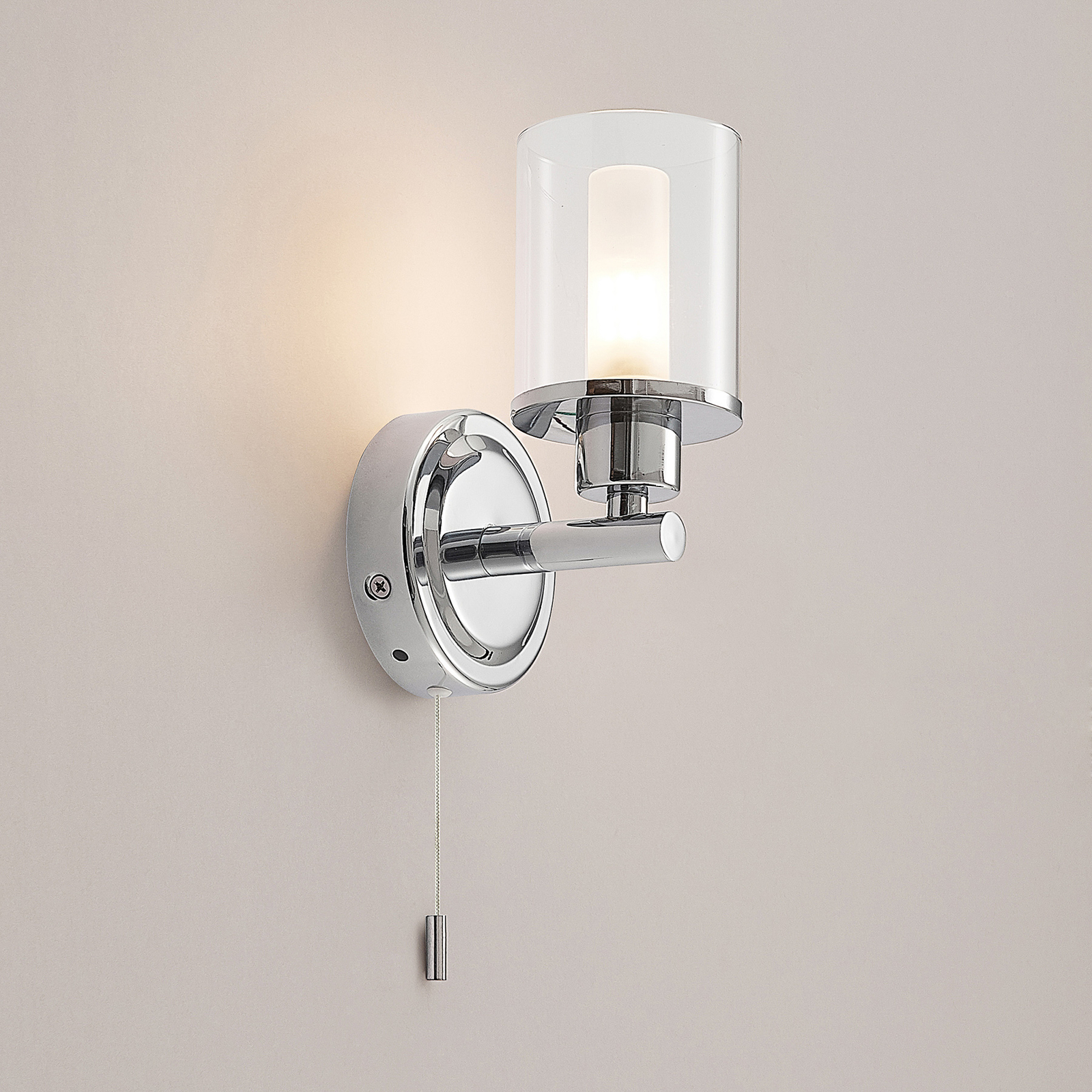 Vinza Wandleuchte Chrome/Clear - Lindby