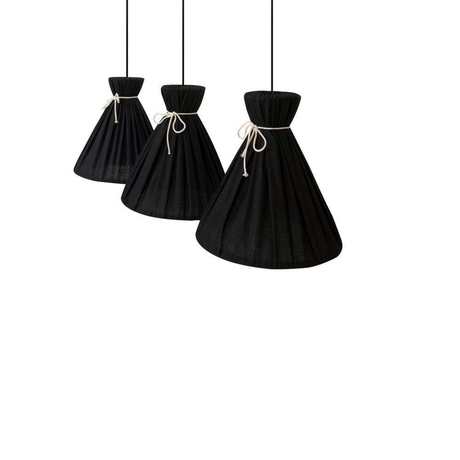 Lola 3 Lustră Pendul Black/Beige/White - Envostar