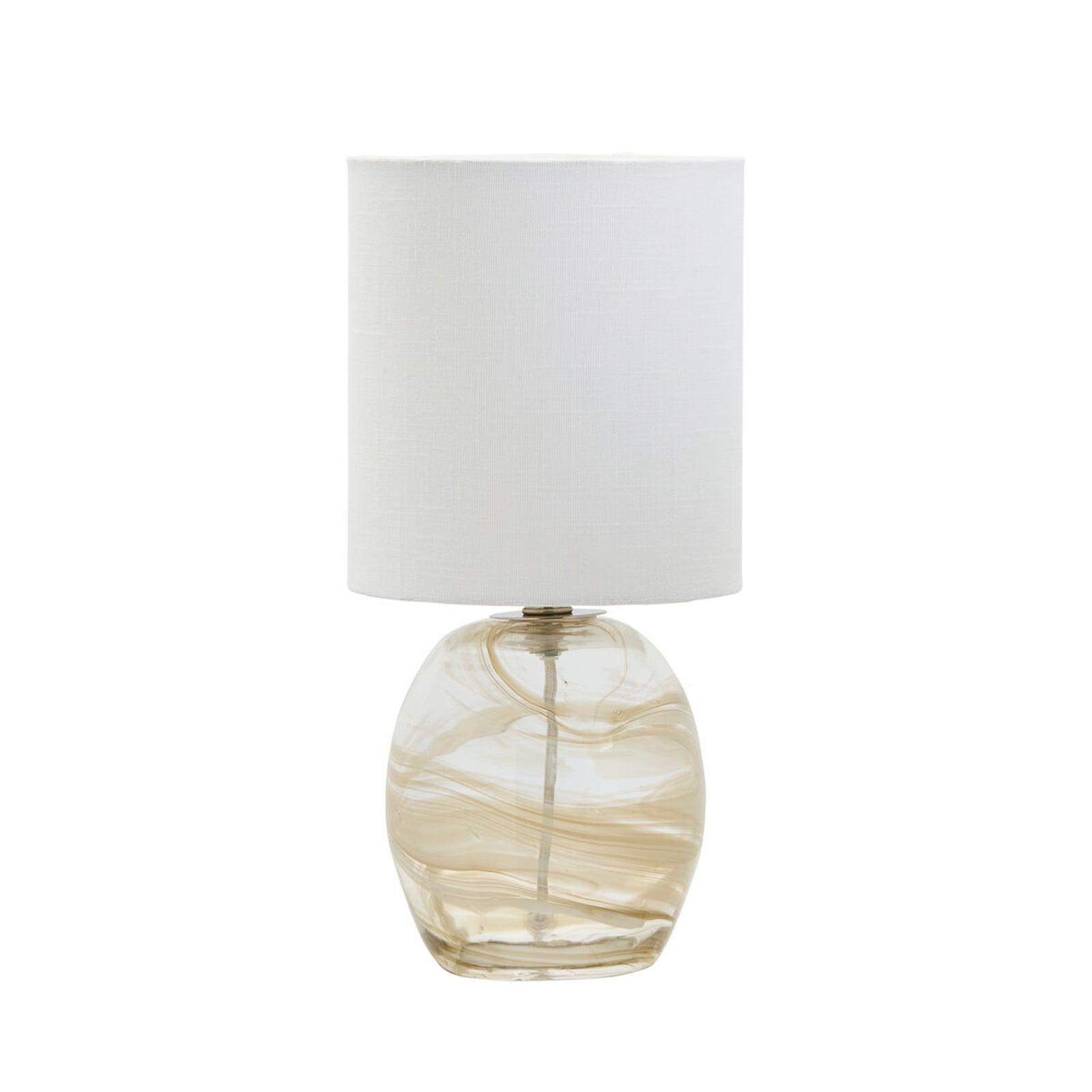 Lampe à poser Hite, 44 cm, crème, verre/tissu - House Doctor Lampe à poser Hite, 44 cm, crème, verre/tissu - House Doctor
