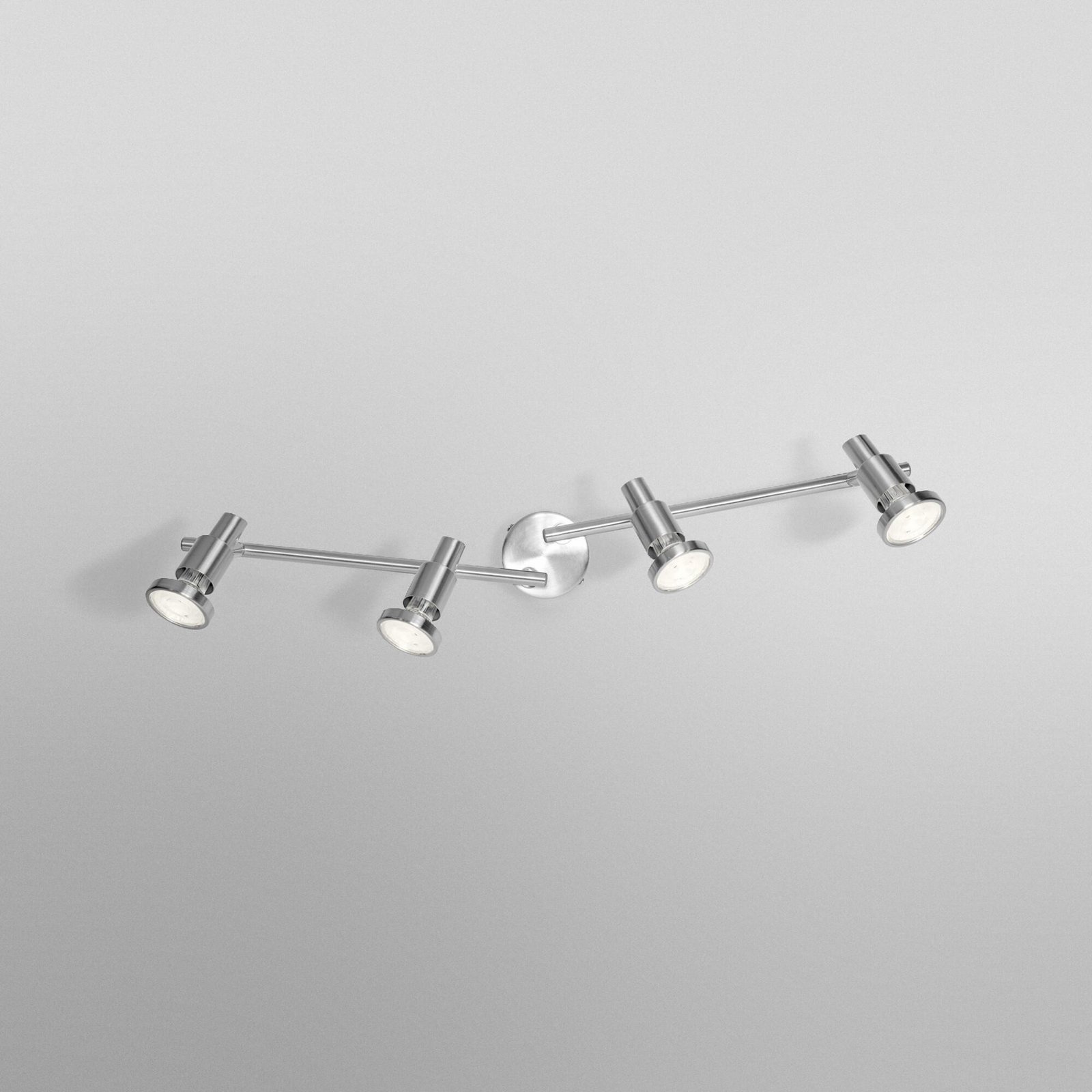 OSRAM mennyezeti spotlámpa, ezüst, fém, 4 izzós, GU10-LED, 2700 K