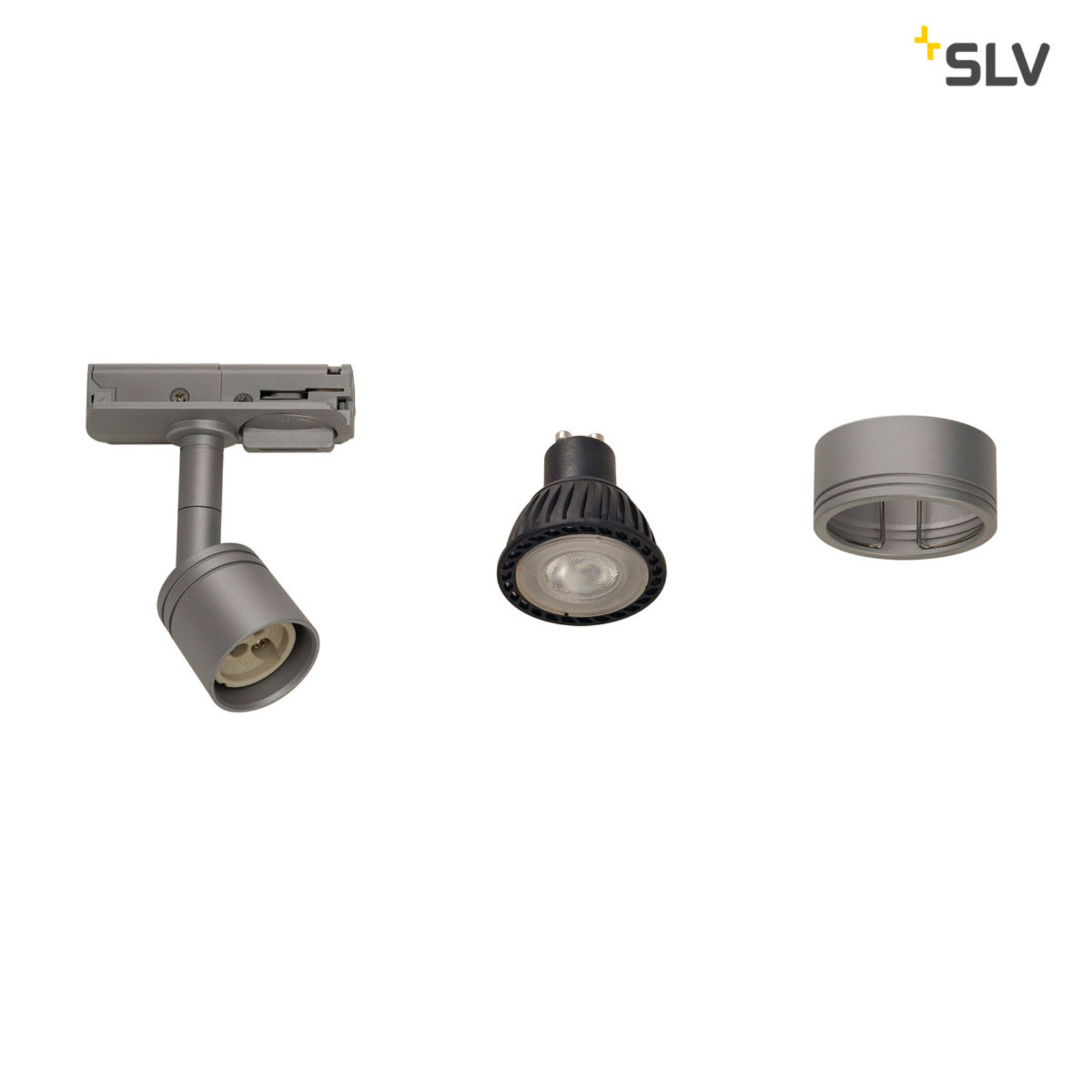 SLV Puri-Track 1-Phasen-Stromschienenset silber