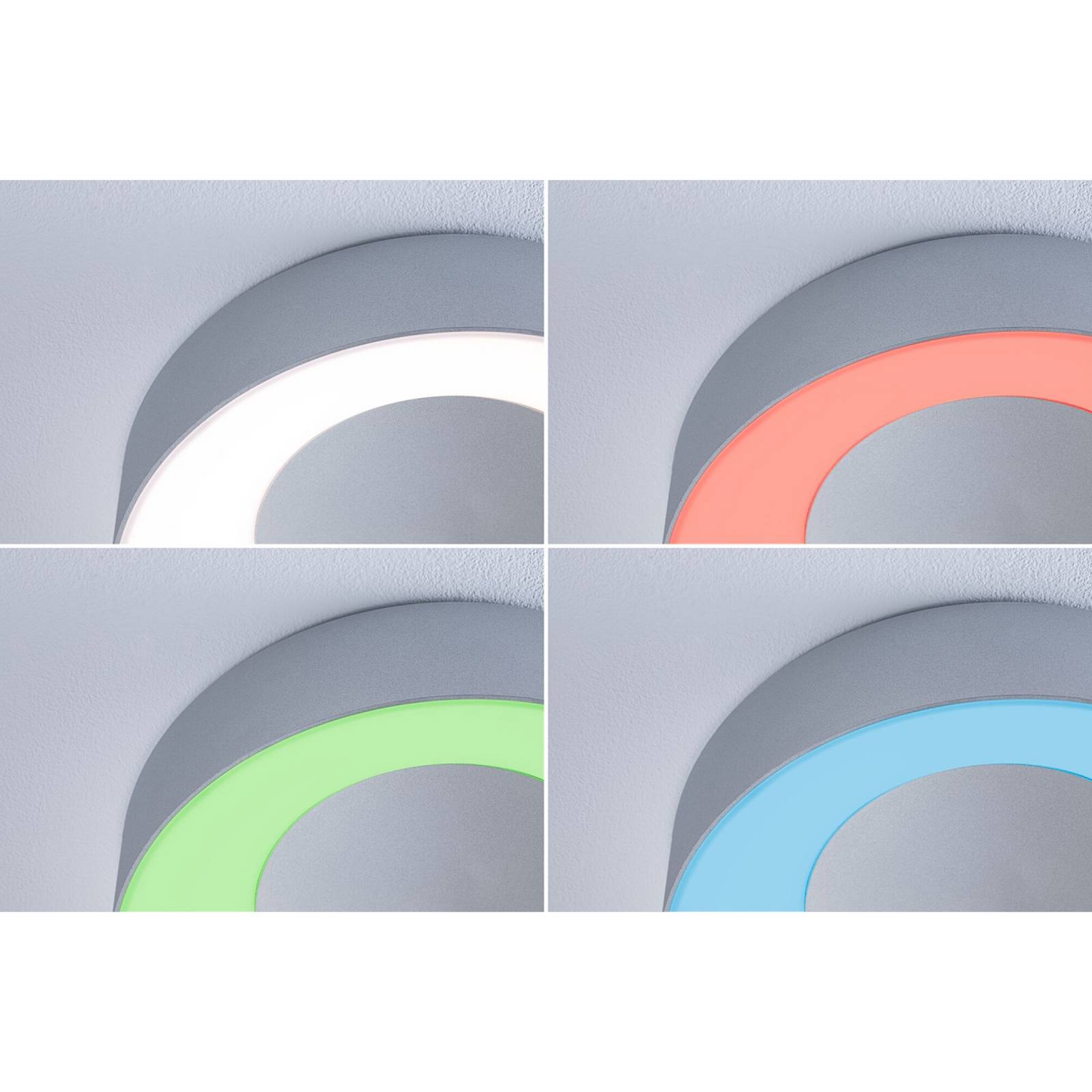Lampa sufitowa Paulmann Smart LED Casca, aluminium, Ø 40 cm, RGBW, IP44