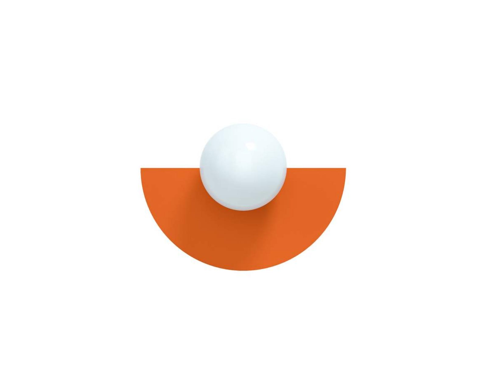 Candy Big Circle 180 S Wandleuchte, orange Swedish Ninja - Wohnzimmer - Metall
