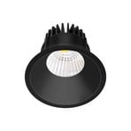 Arcchio LED-downlight Niria, svart, 2 700K