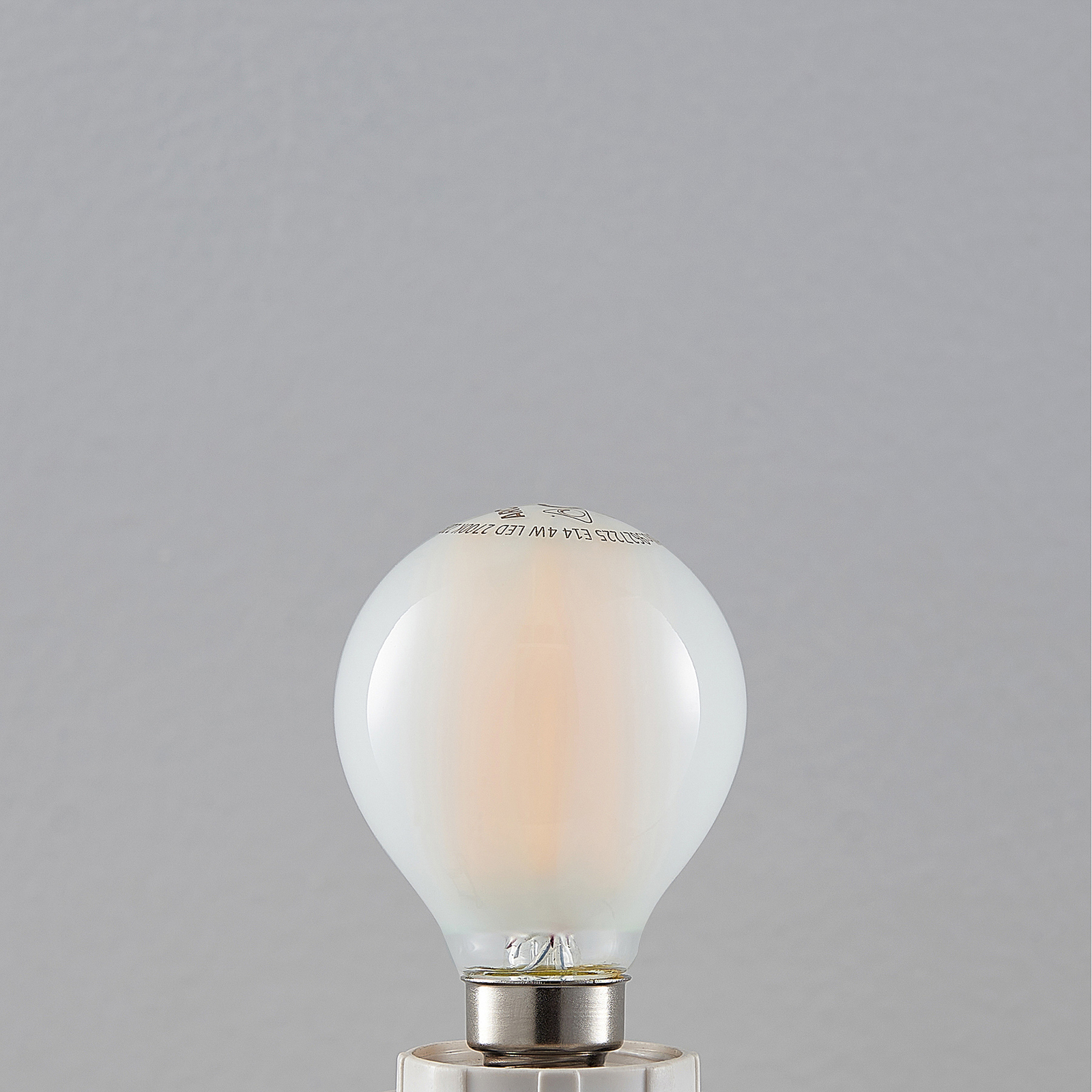 LED žárovka tvar kapky E14 4W 2700K matná dim 3ks