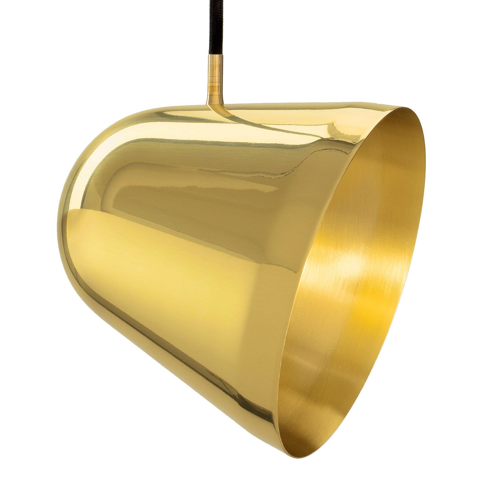 Nyta Tilt S Brass závesná lampa kábel 3 m