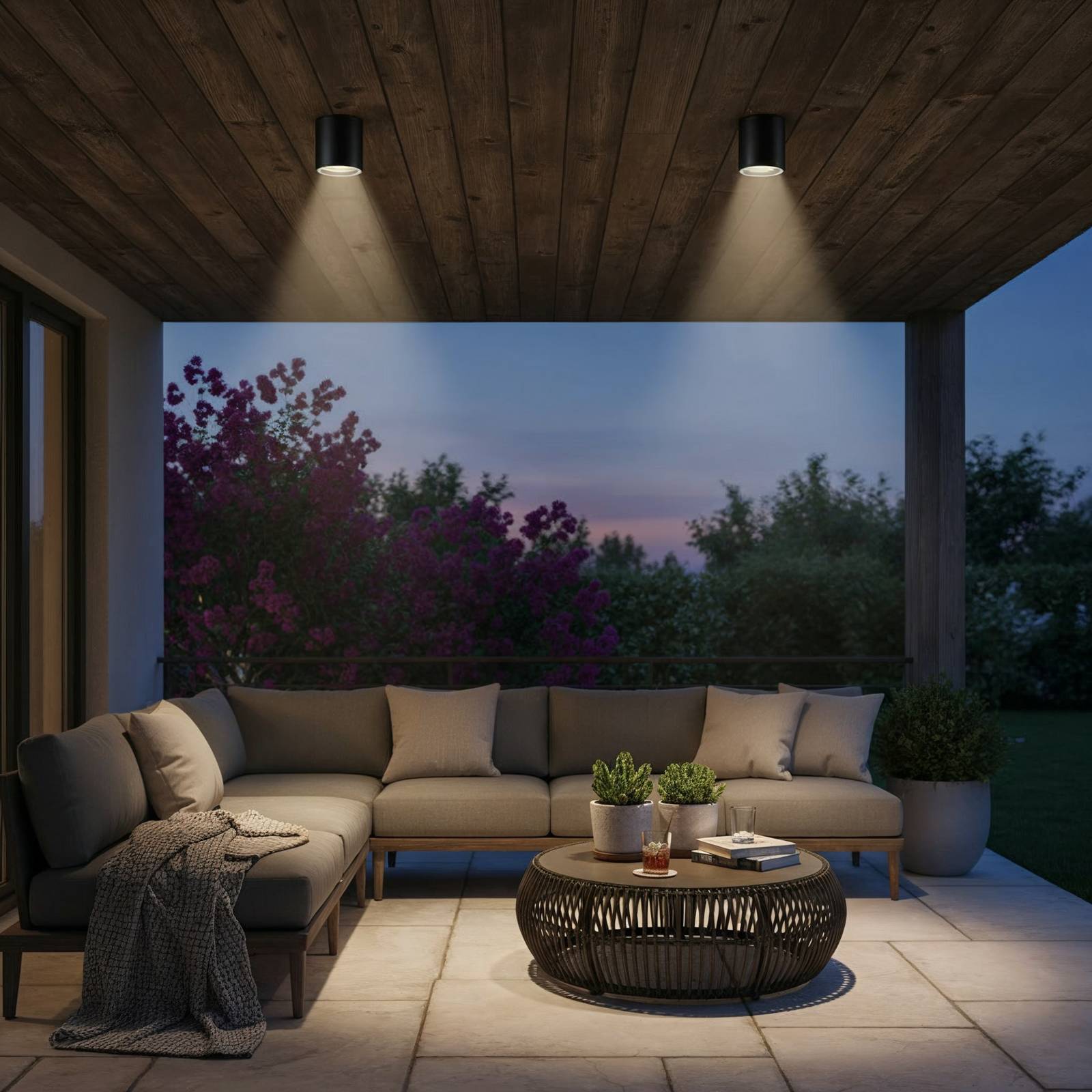 Ideallux Ideal Lux Gun plafonnier pour salle de bain noir