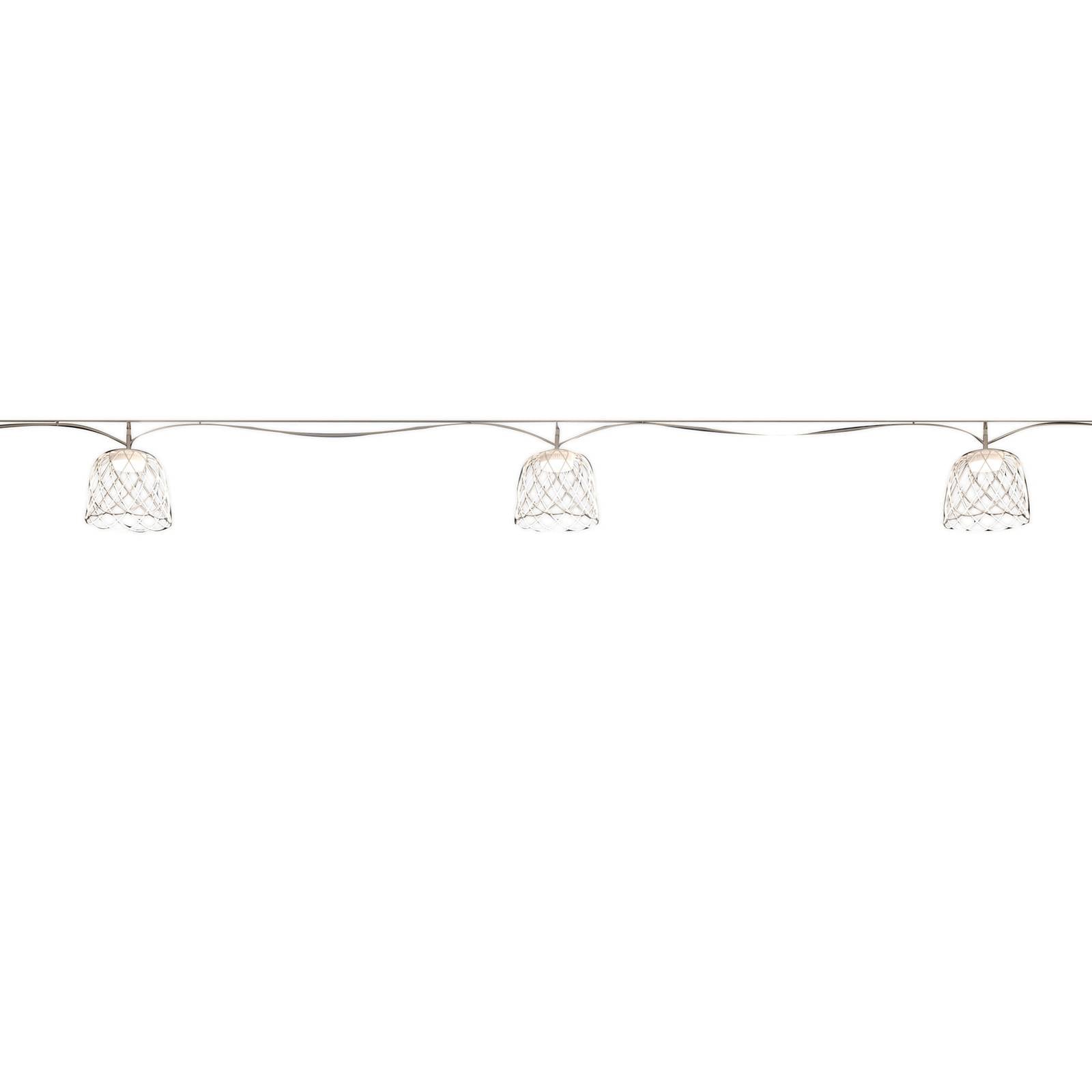 LED-vajersystem Nefer, 4 lampor, IP44, sandvit