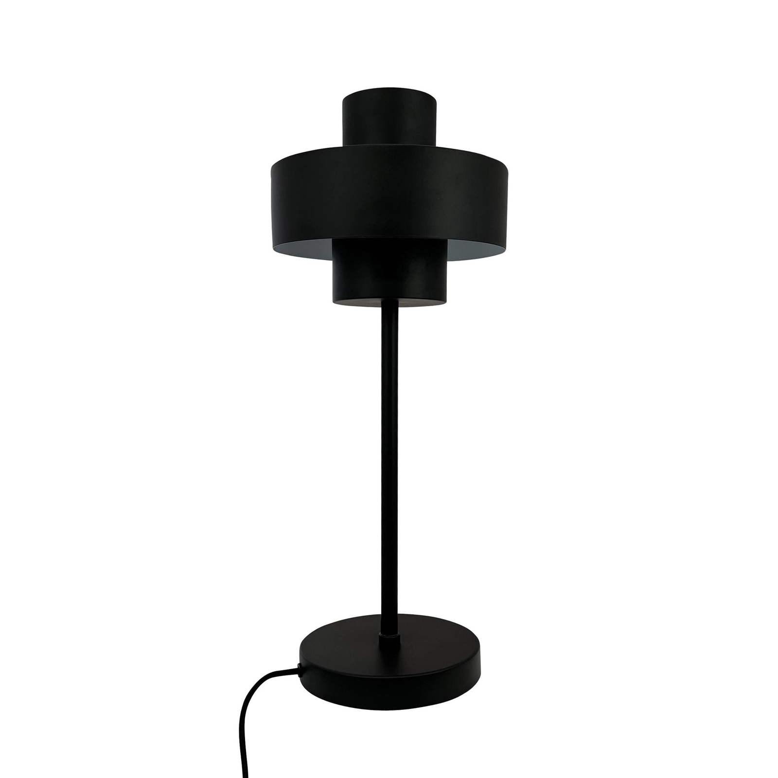 Dyberg Larsen stolní lampa Stoke, černá, výška 49,5 cm