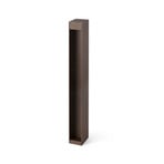 Cerler LED pedestal light, brown, 60 cm, metal, IP65, CCT