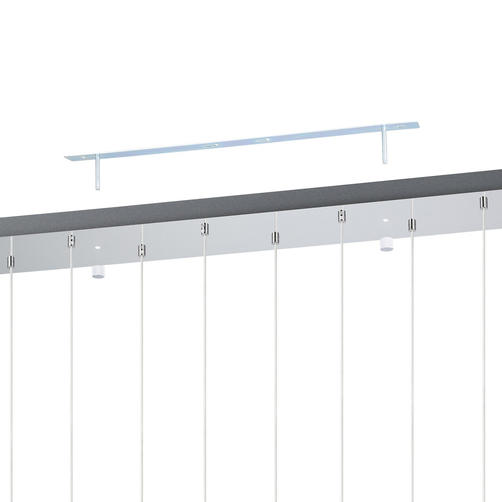 EGLO Stars Of Light LED-Pendel Pianopoli, chrom, długość 87 cm