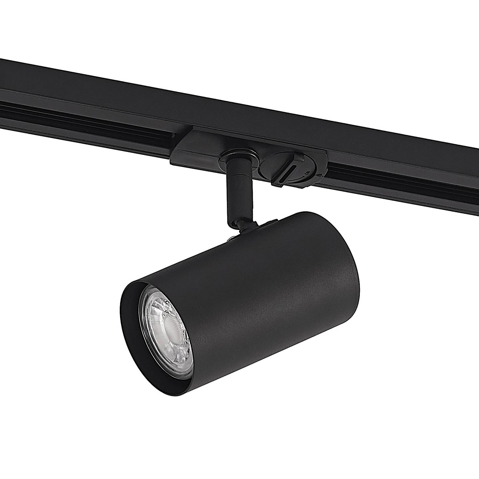 Lindby Ties spot sur rail LED monophasé noir