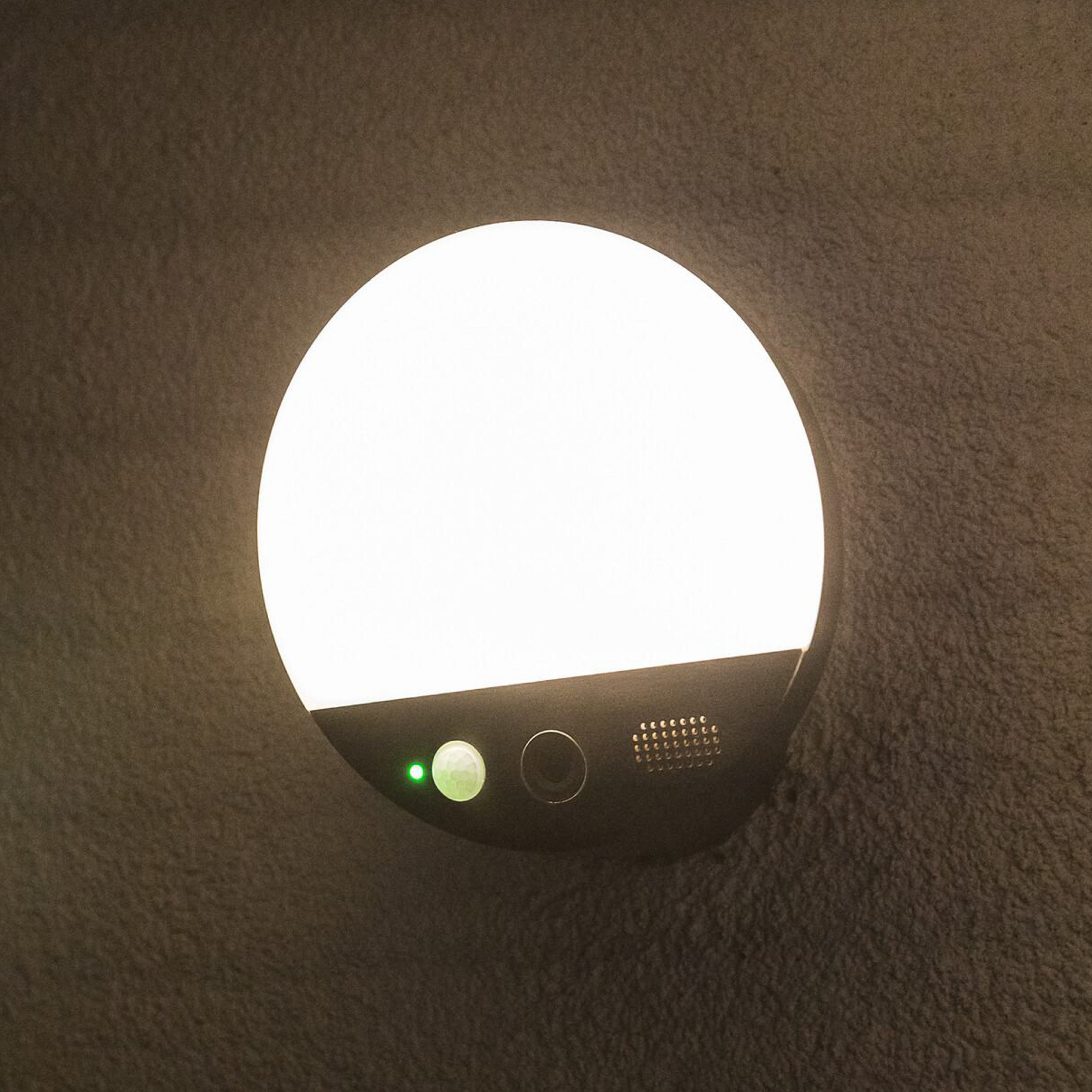 OSRAM SMART+ applique d'extérieur WiFi ROUND, caméra, capteur, gris