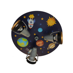 Foco de techo Universo, 3 luces