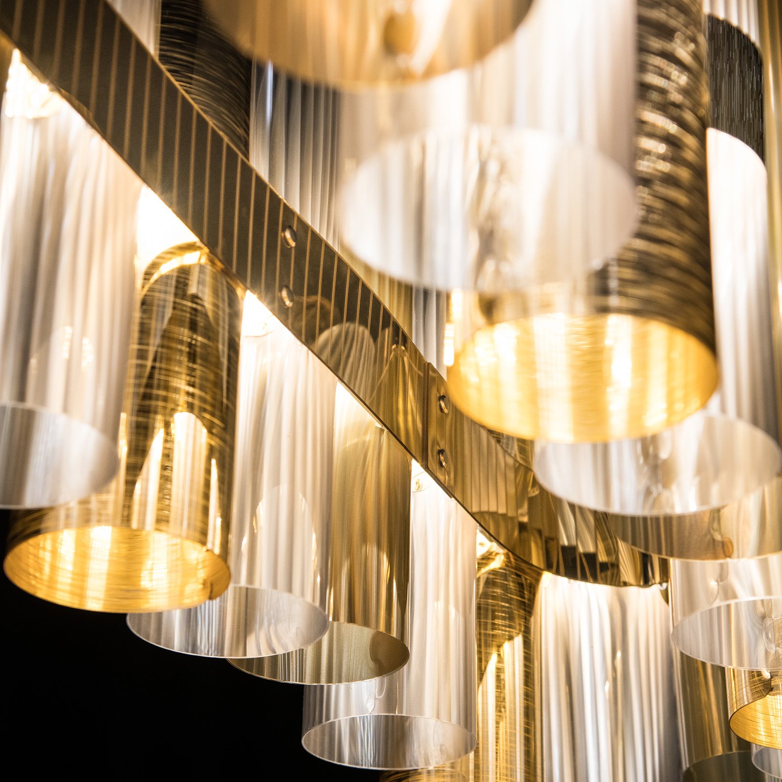 LED lógó lámpa La Lollo, arany színű, 100 cm - Slamp LED lógó lámpa La Lollo, arany színű, 100 cm - Slamp