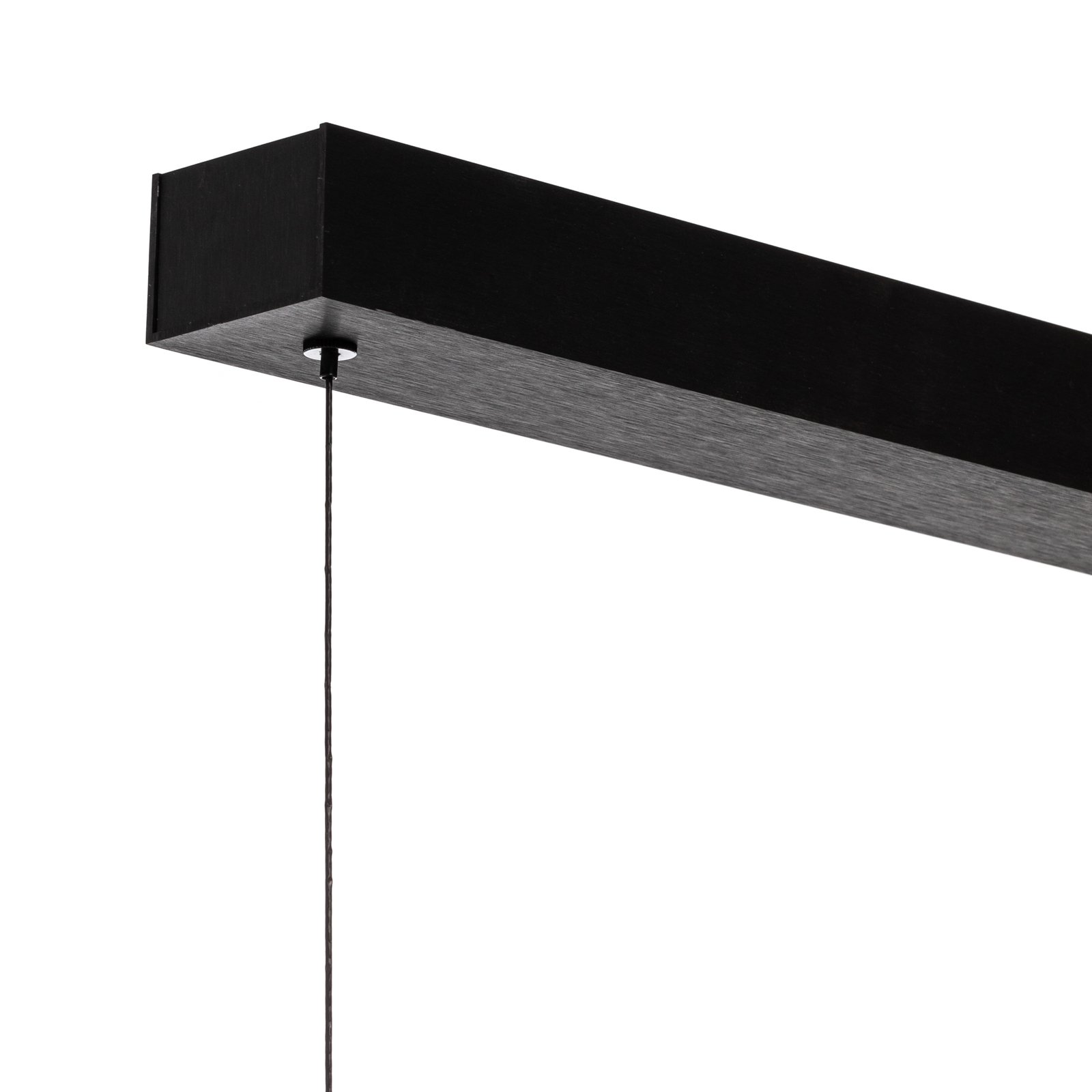 Quitani Lysia LED hanglamp, geoxideerd/zwart 148cm