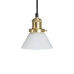 PR Home pendant light August, opal, Ø 15 cm