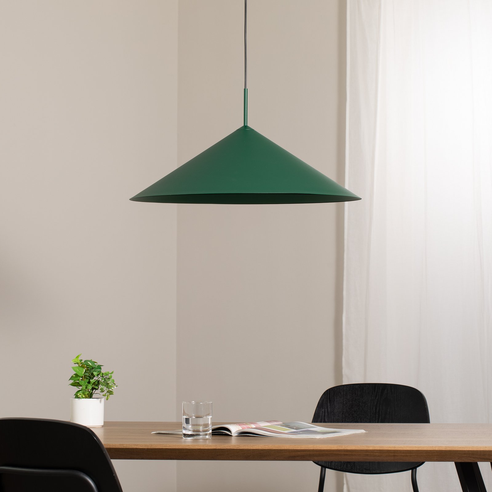 Capital függőlámpa, zöld, 1-lámpás, Ø 60 cm, GX53