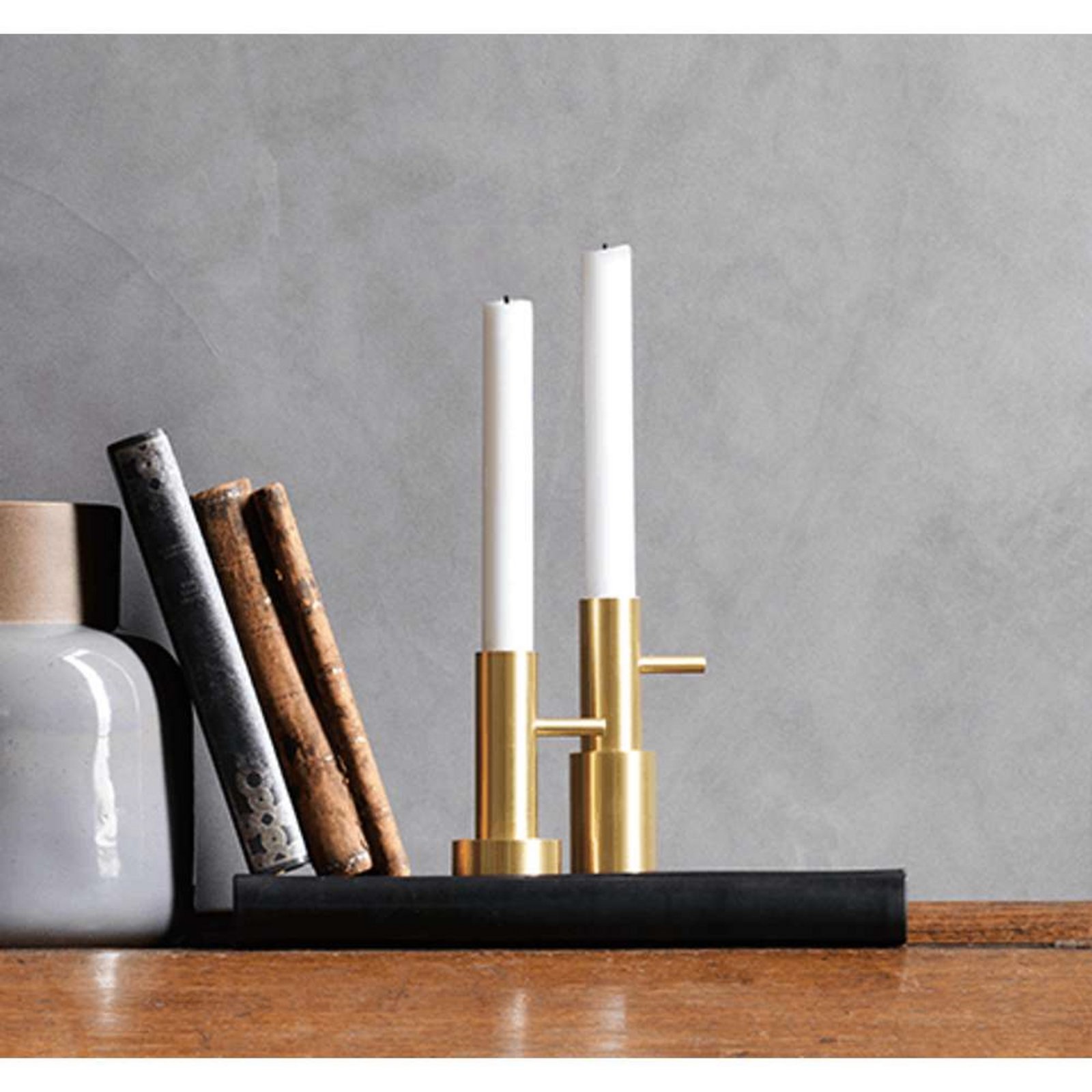 Candleholder Single #2 Brass - Fritz Hansen