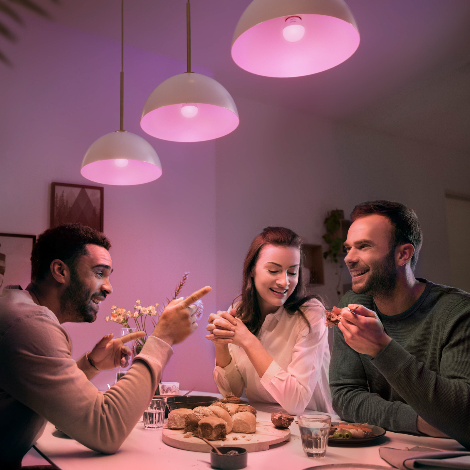 Philips Hue White&Color Amb. 5,1W Luster Crown 2 pack. E14 - Philips Hue