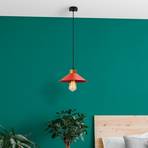 Hanglamp GMN-00006 1-lamp houtdetail rood