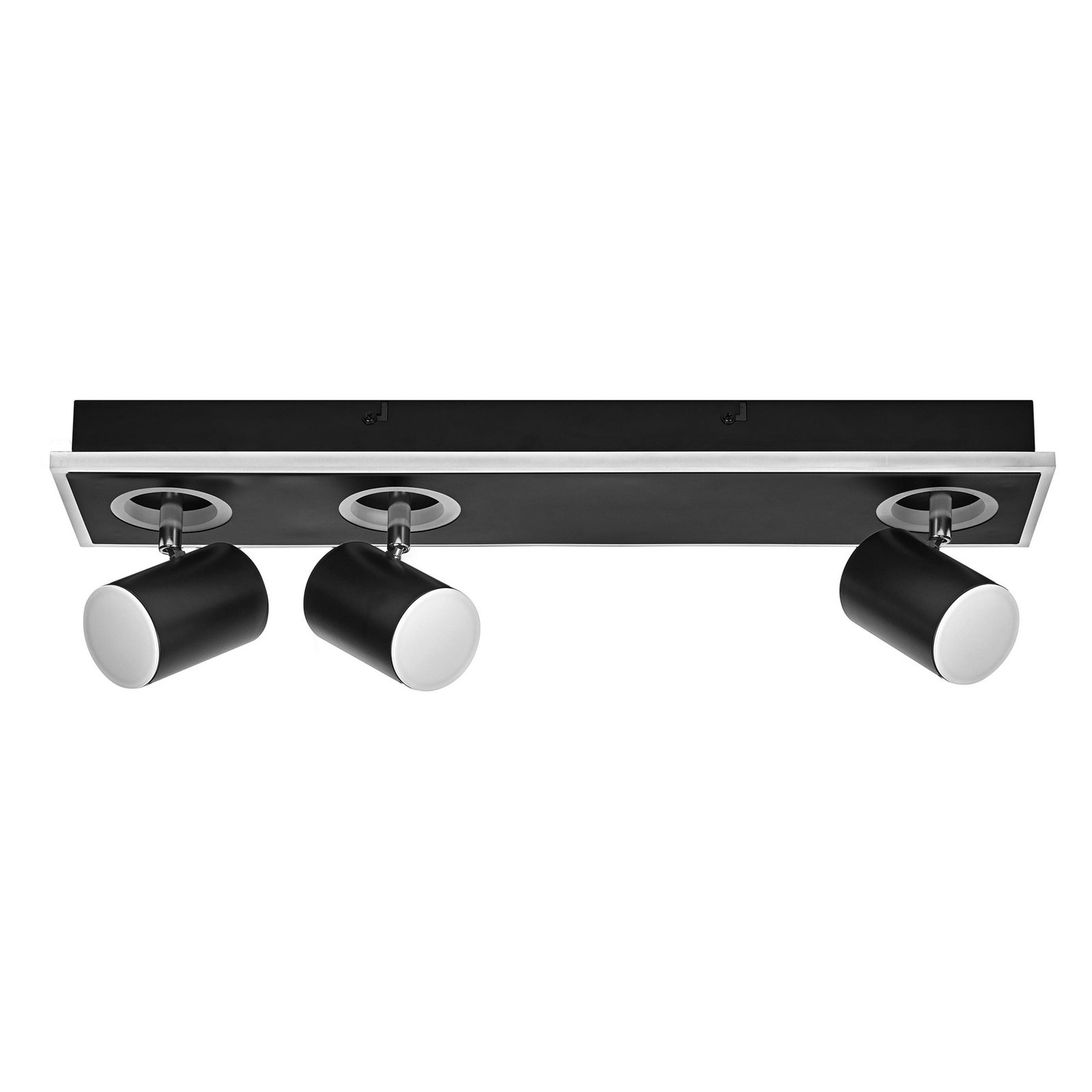 LEDVANCE LED downlight Mars, 4-bulb, 3 spots, black