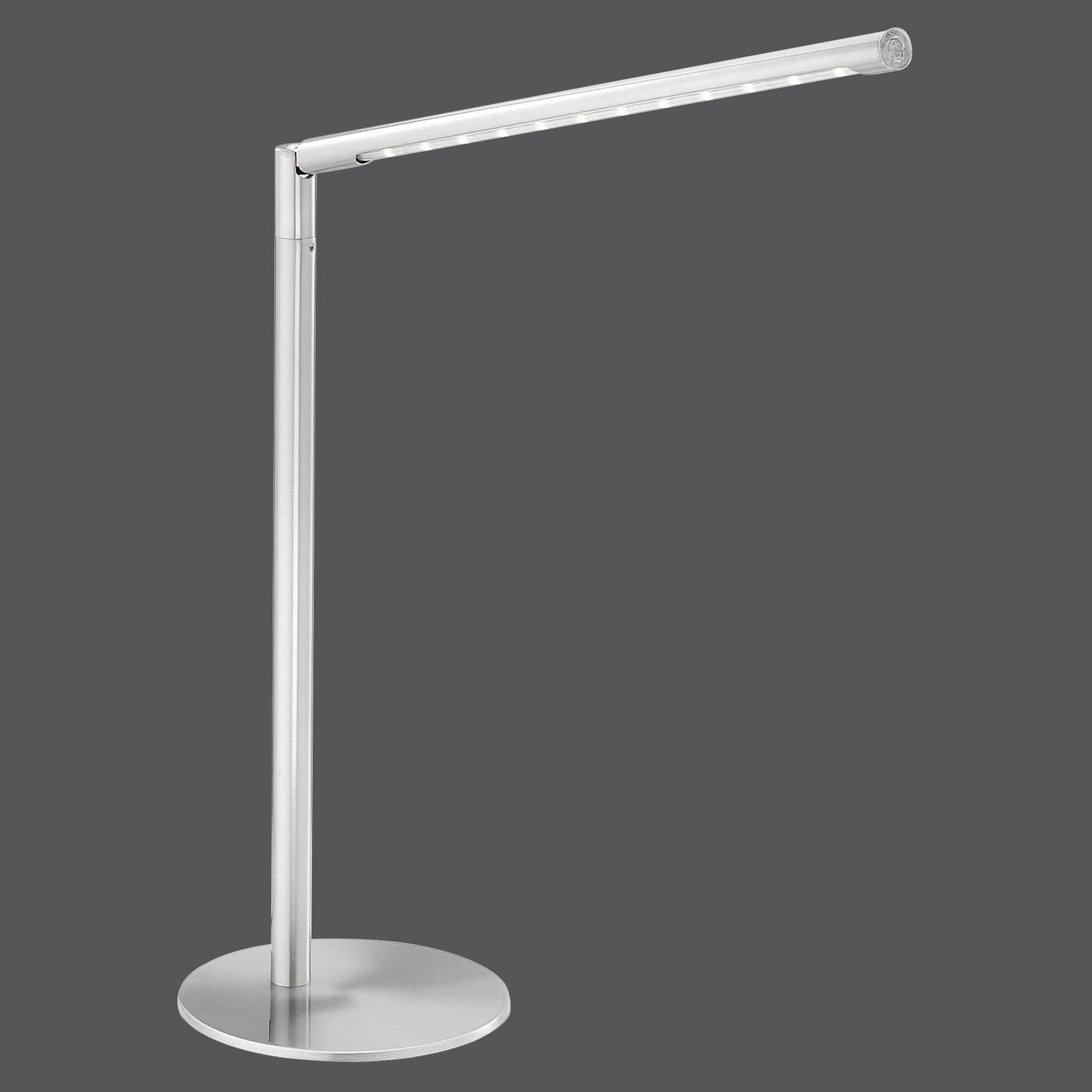 LED-bordslampa Dawda, dimbar, stål