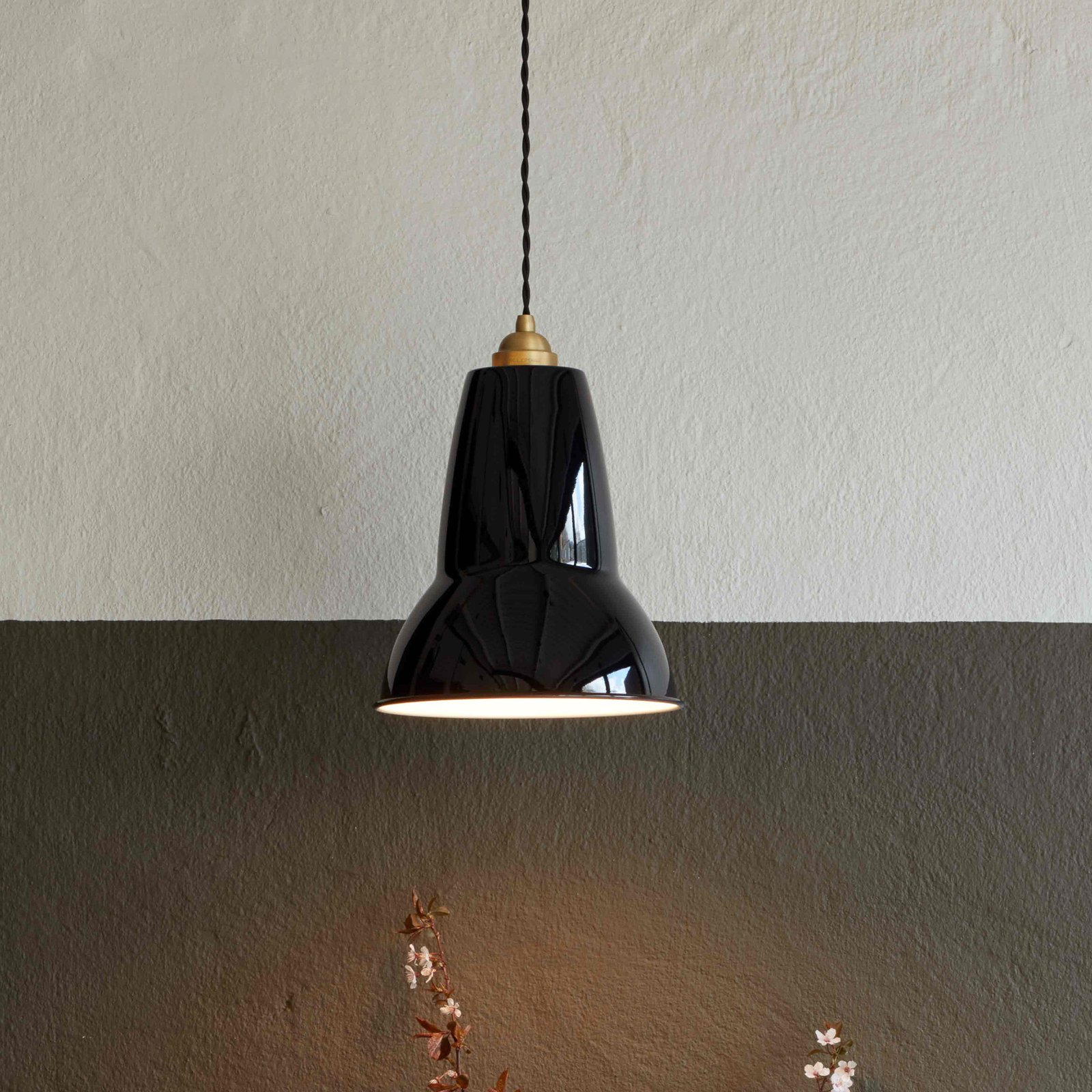 Anglepoise Original 1227 Brass Midi hanglamp zwart