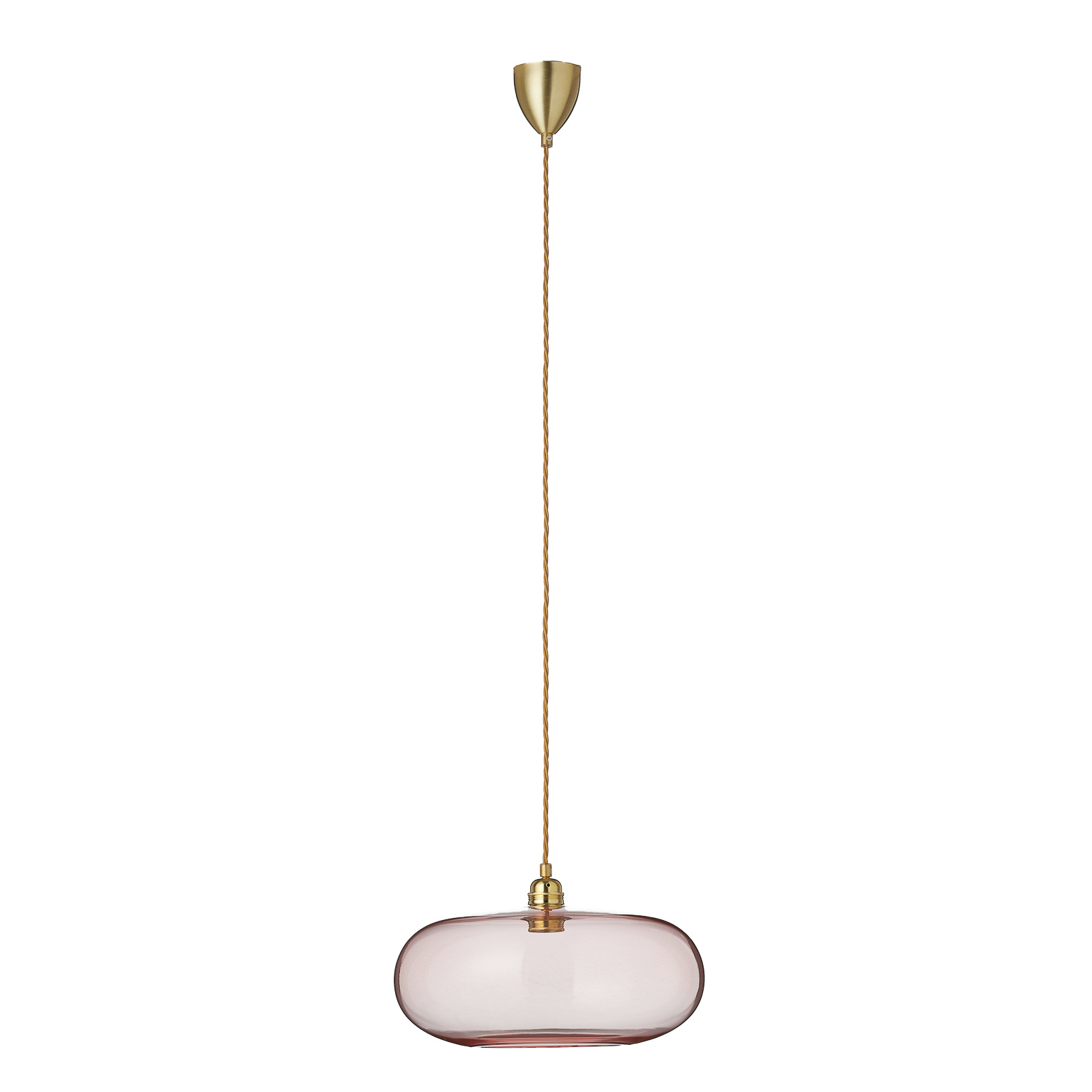 EBB & FLOW Horizon hanging lamp rose/gold Ø 36 cm
