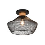 Valeria ceiling light with a latticed lampshade