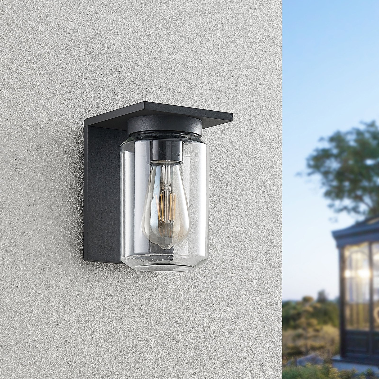 Semka Outdoor Wall Lamp Dark Grey - Lucande