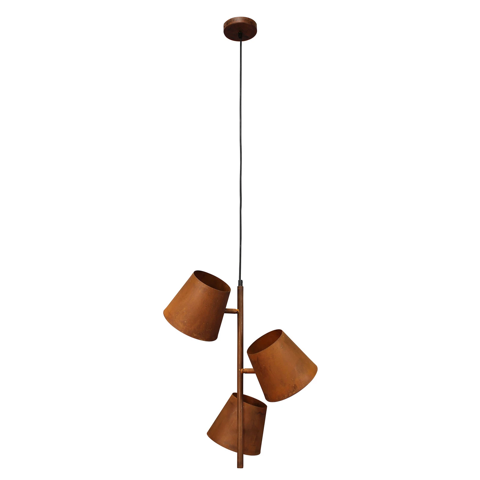 Viseća lampa Colt, tri žarulje, inox