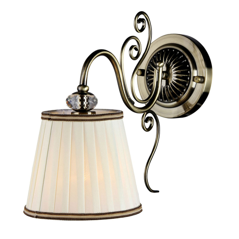 Wandleuchte Vintage mit Textilschirm