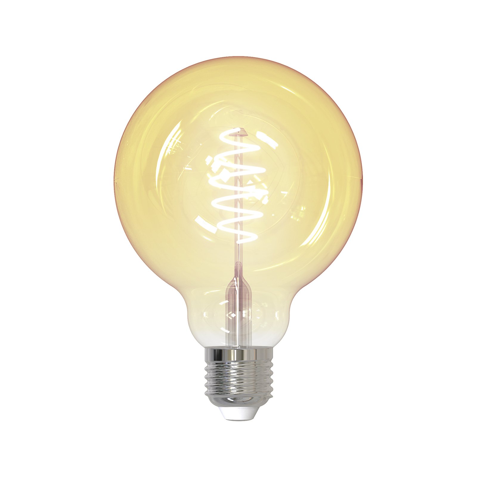 LUUMR Smart ampoule globe LED 2 pièces E27 G95 4,9W ambre clair Tuya