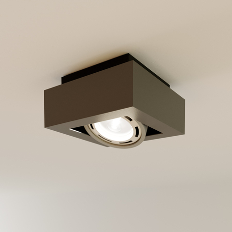 Spot pour plafond Ronka GU10 1 lampe gris foncé