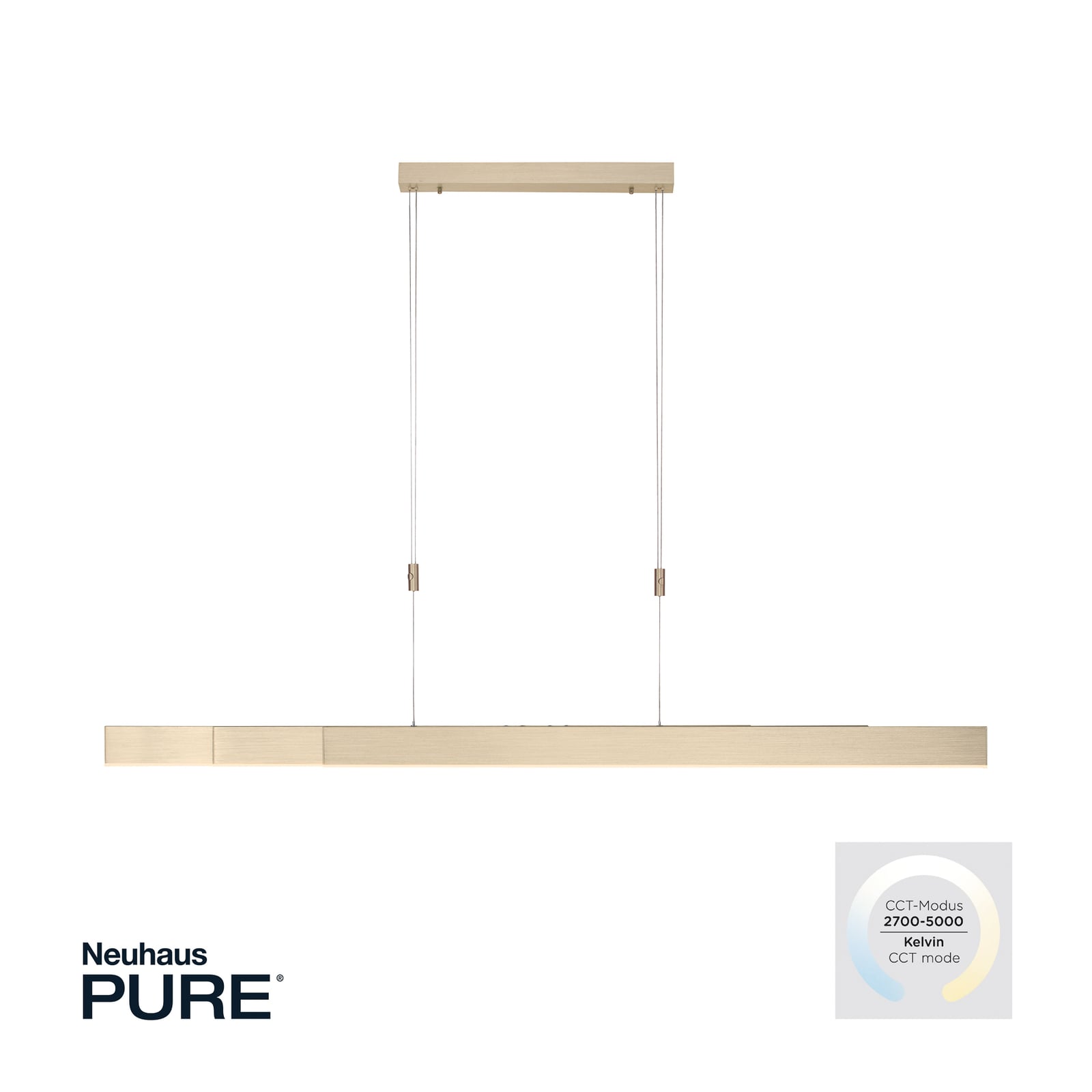 Moto LED-Hängeleuchte, imperial gold, dimmbar, CCT - PURE Moto LED-Hängeleuchte, imperial gold, dimmbar, CCT - PURE