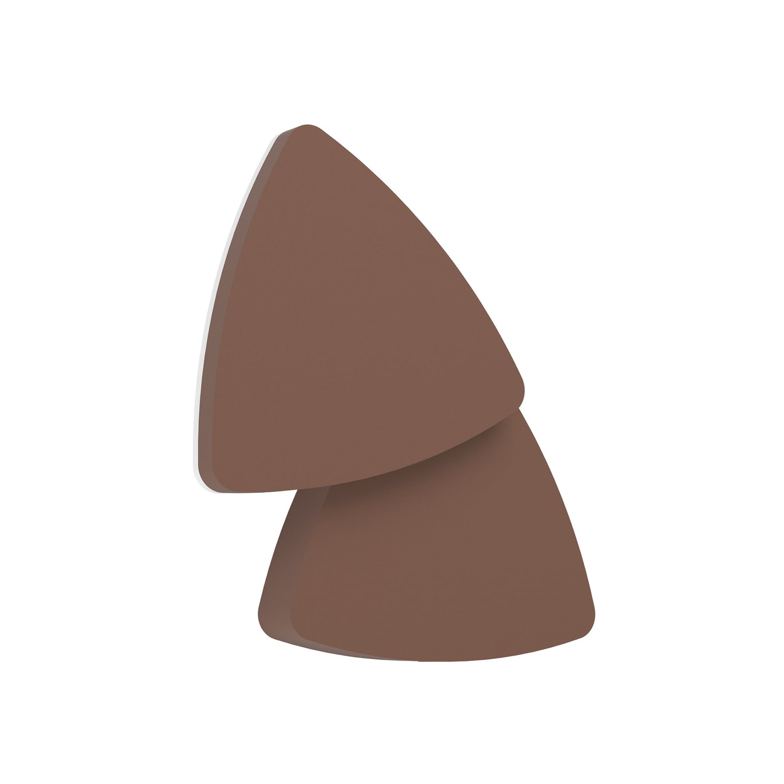 LED-Außenwandlampe Pedersano rostfarben Breite 14 cm Dreieck